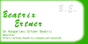 beatrix ertner business card